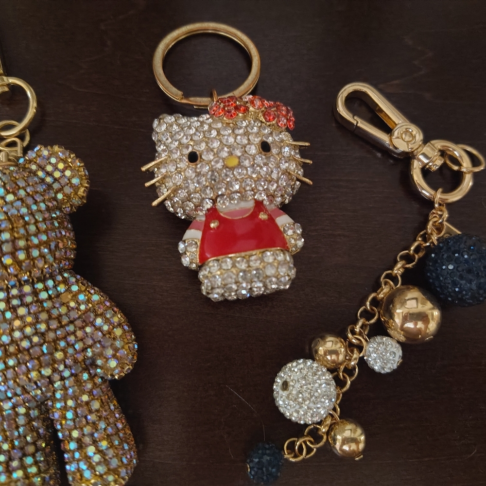 Gold And Multicolor Keychains - image 2
